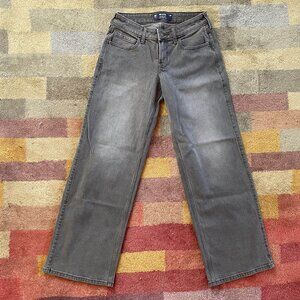 Hollister 00 24 Faded Black Wide Leg Low Rise Baggy Jean